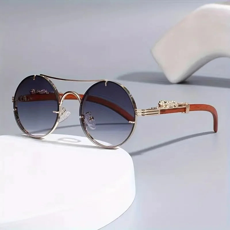 Trendige runde Retro Chic Sonnenbrille Brille JLR Design