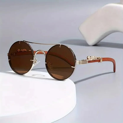 Trendige runde Retro Chic Sonnenbrille Brille JLR Design