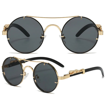 Trendige runde Retro Chic Sonnenbrille Brille JLR Design