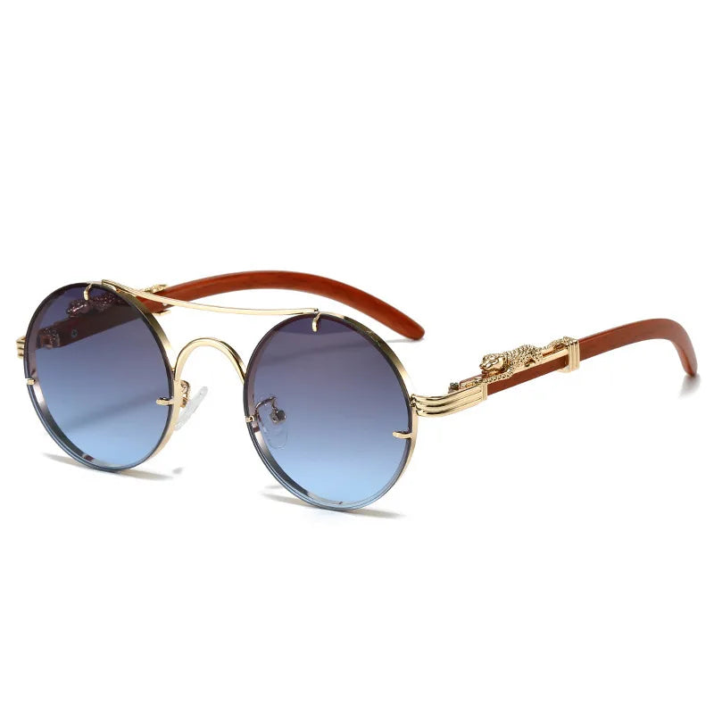 Trendige runde Retro Chic Sonnenbrille Brille JLR Design