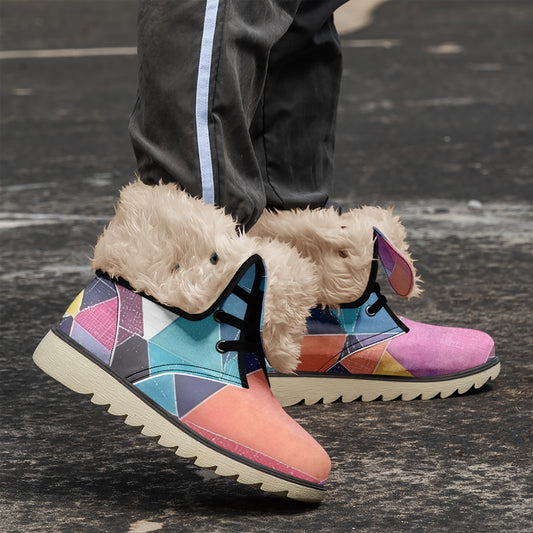 Triangle v1 Chic Boots mit Plüschfutter Stiefel JLR Design