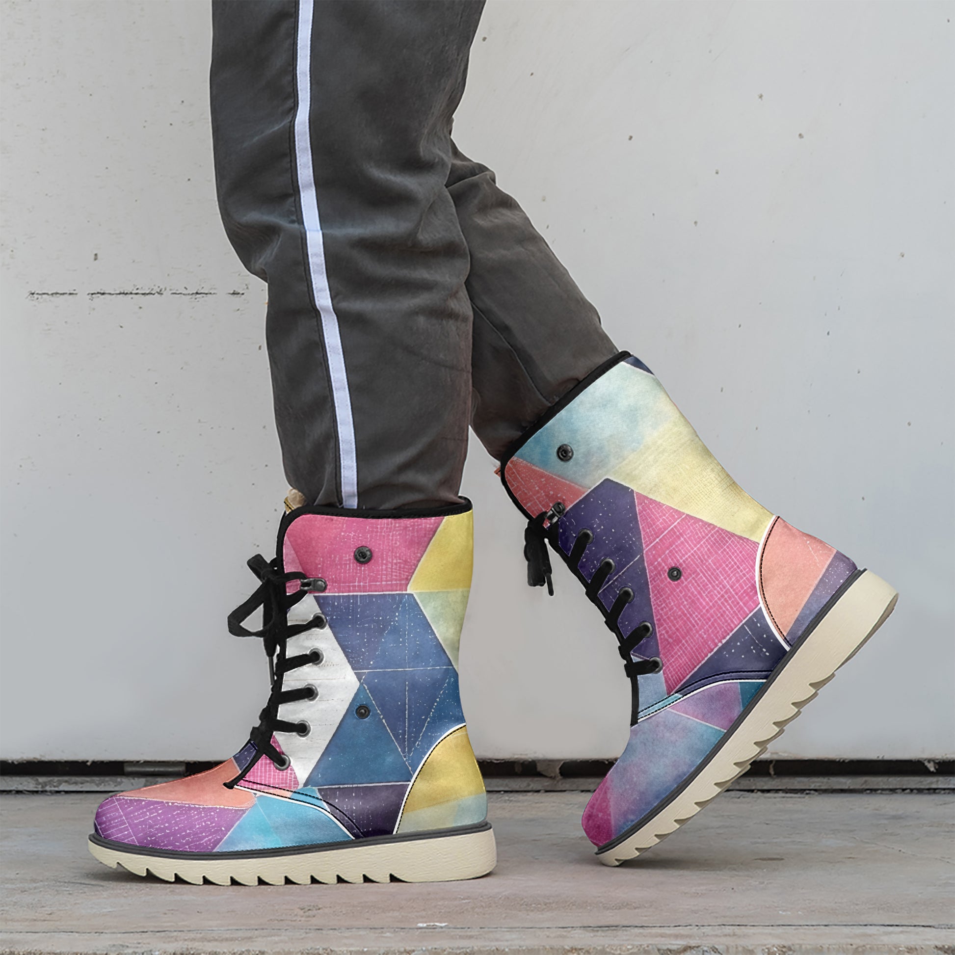 Triangle v1 Chic Boots mit Plüschfutter Stiefel JLR Design