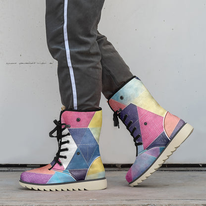 Triangle v1 Chic Boots mit Plüschfutter Stiefel JLR Design