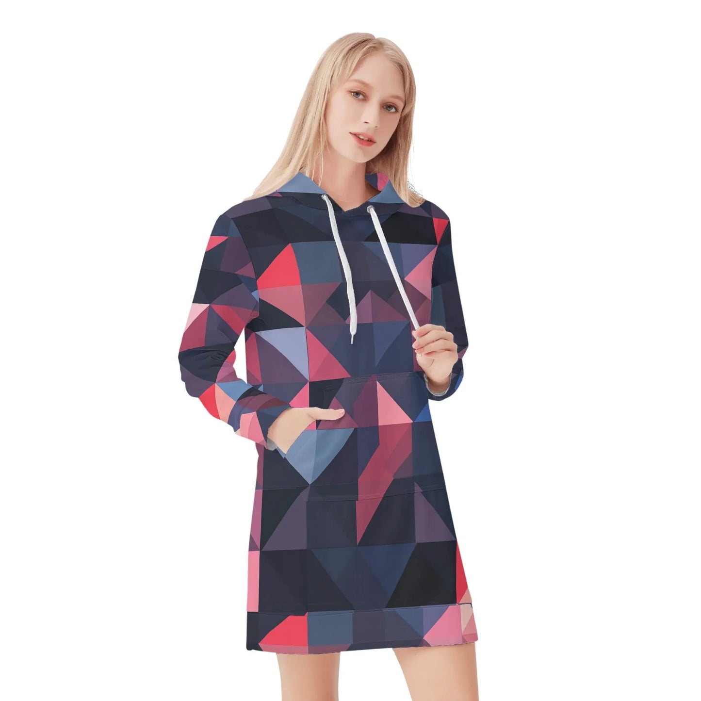 triangle-v1-velvet-hoodie-dress-hoodiekleid-jlr-design-91105 - JLR Design