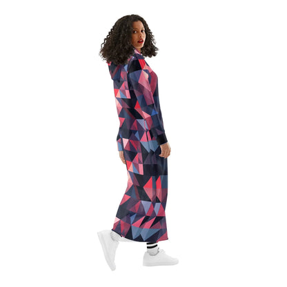 bequemes-leichtes-hoodie-kleid-triangle-v1-hoodiekleid-jlr-design-80534 - JLR Design