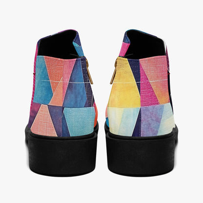 Triangle v1 elegante Reißverschluss-Stiefeletten Stiefeletten JLR Design