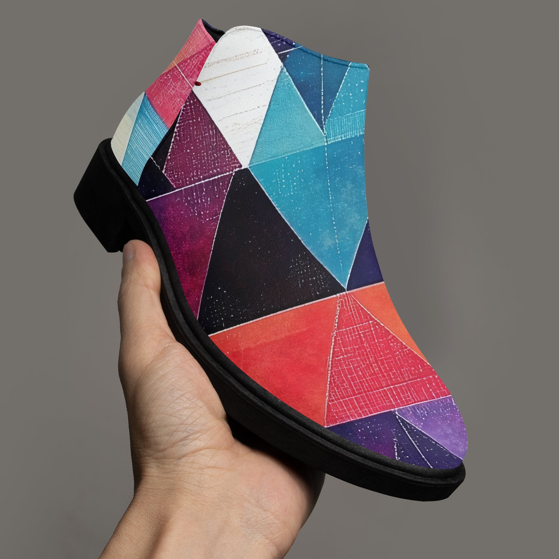 Triangle v1 elegante Reißverschluss-Stiefeletten Stiefeletten JLR Design