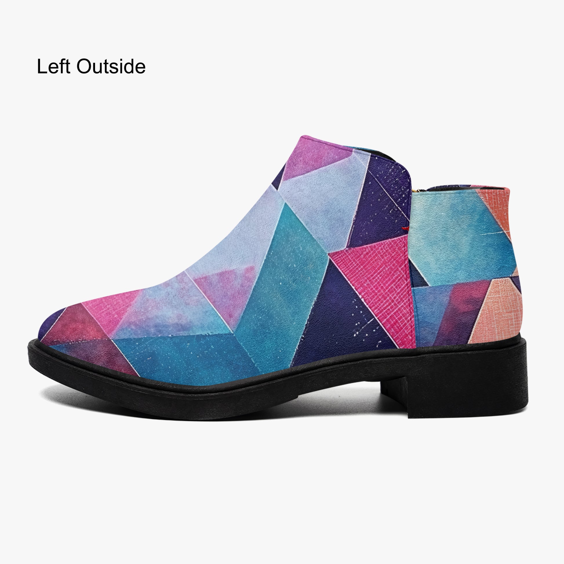 Triangle v1 elegante Reißverschluss-Stiefeletten Stiefeletten JLR Design