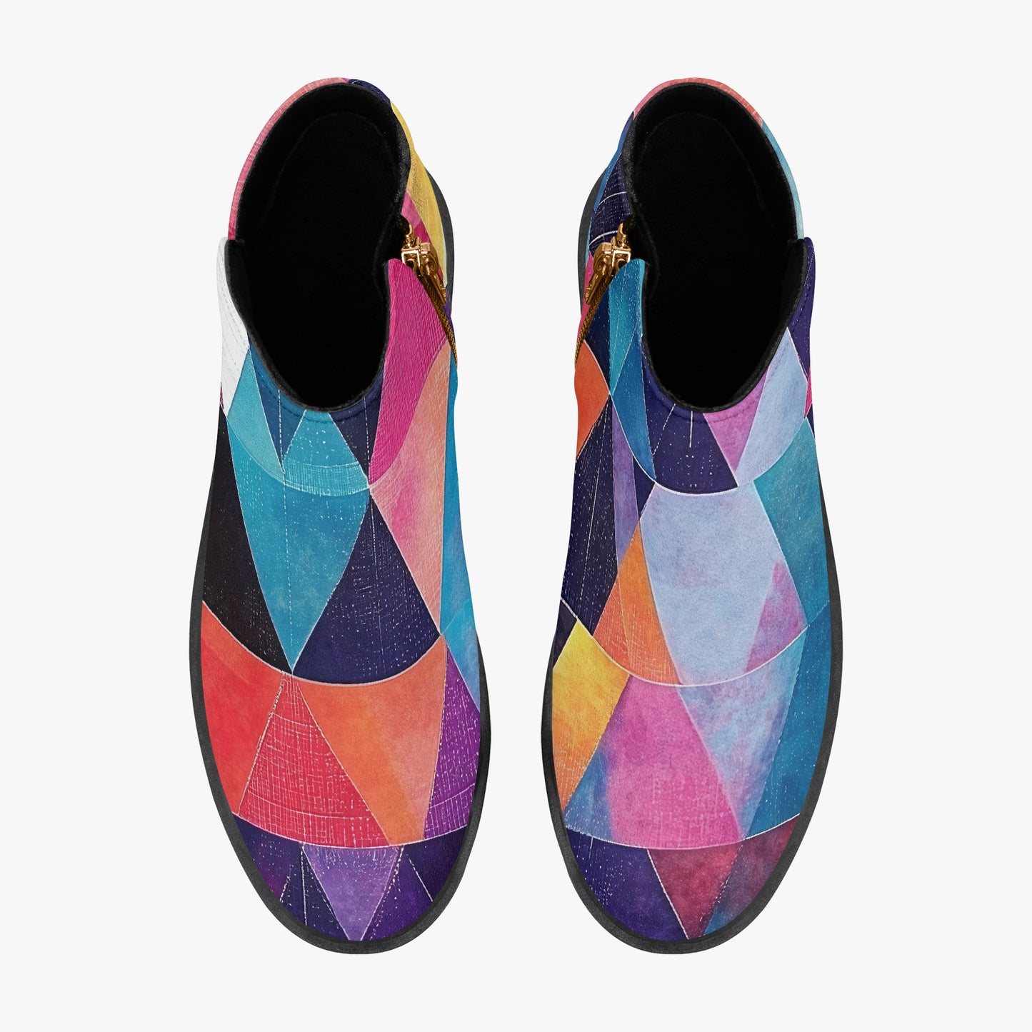 Triangle v1 elegante Reißverschluss-Stiefeletten Stiefeletten JLR Design