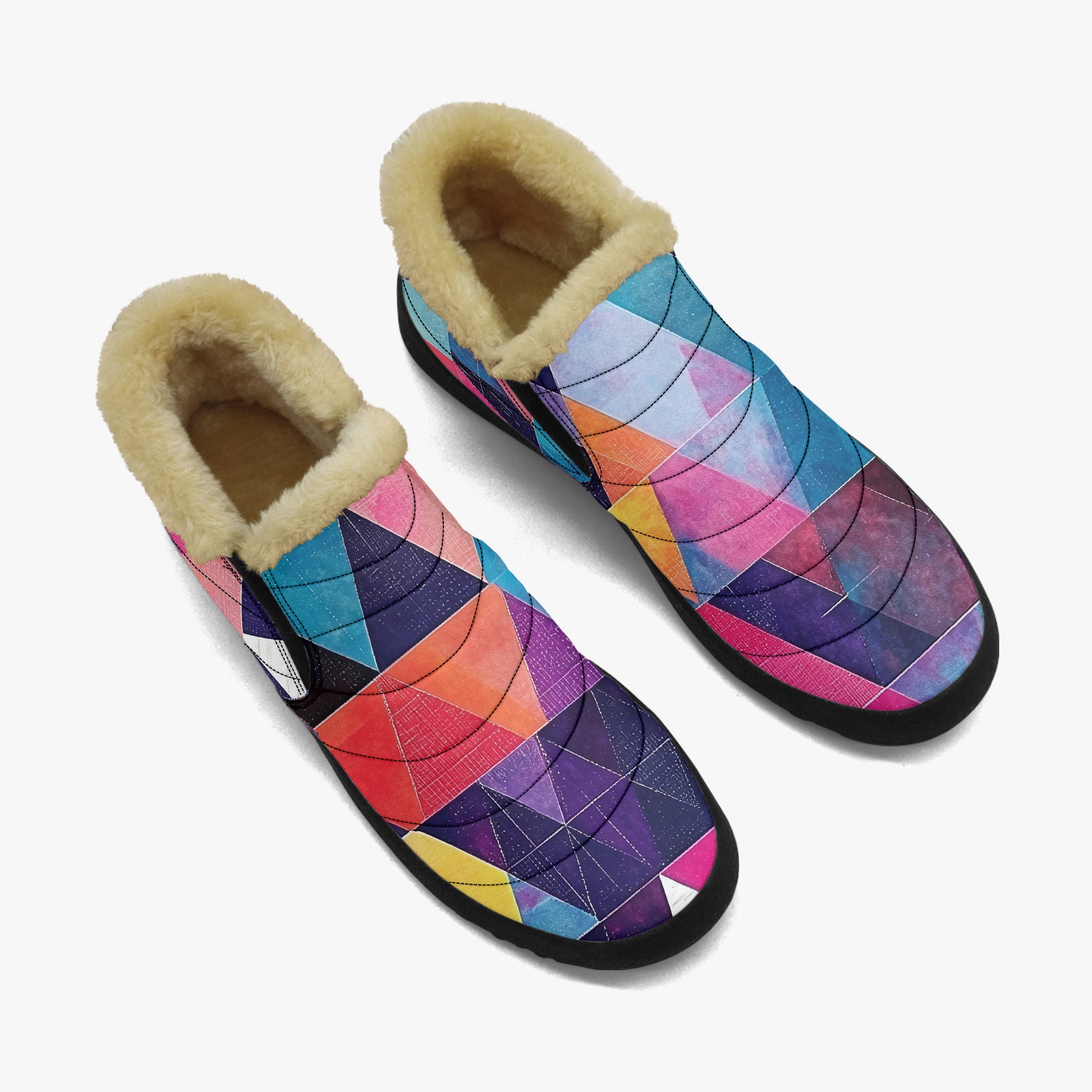 Triangle v1 Faux Fur Slipper Slipper JLR Design