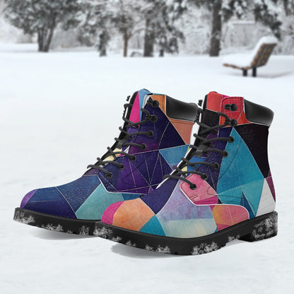 Triangle v1 Leder Boots | Stylische und Warme Winterstiefel Boots JLR Design