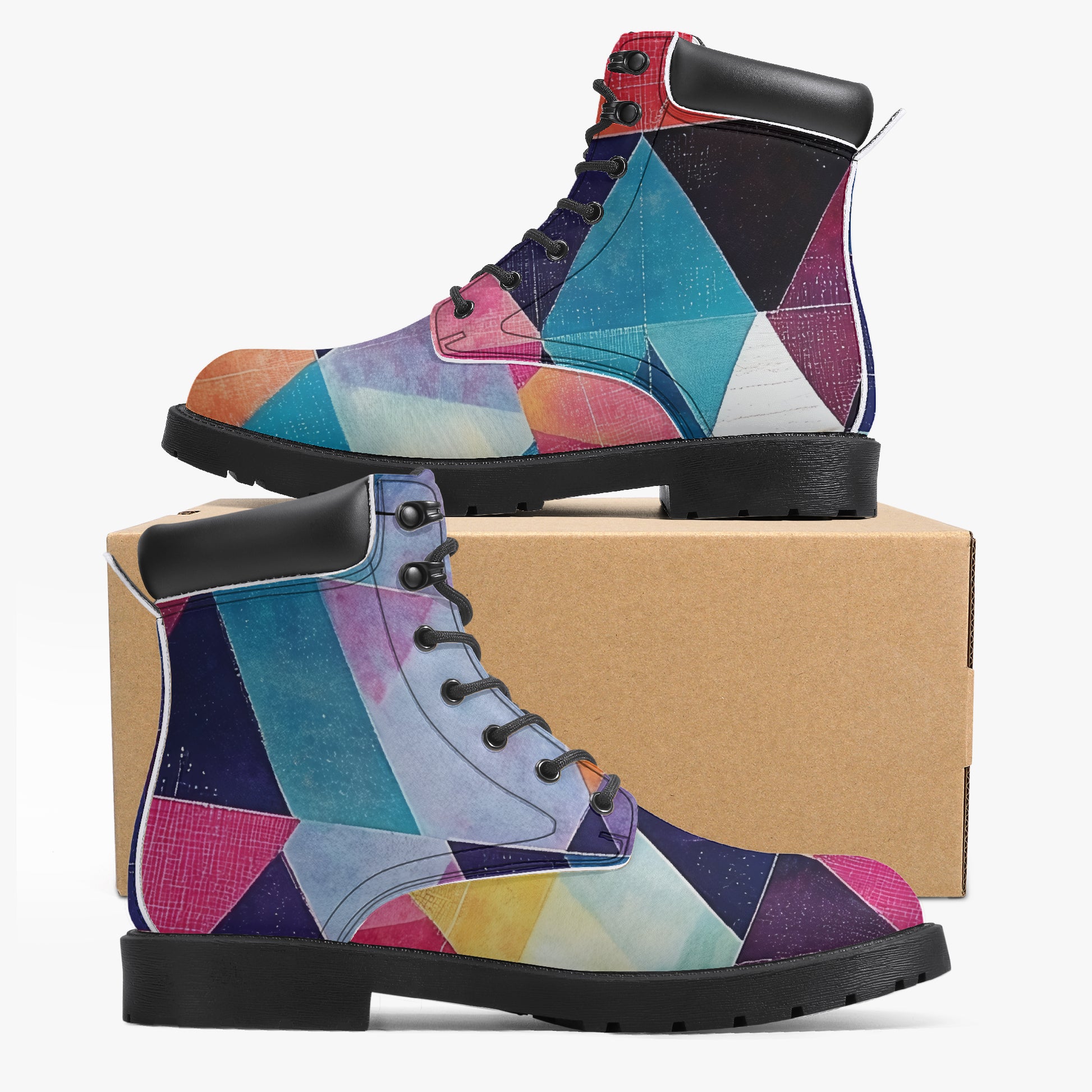 Triangle v1 Leder Boots | Stylische und Warme Winterstiefel Boots JLR Design