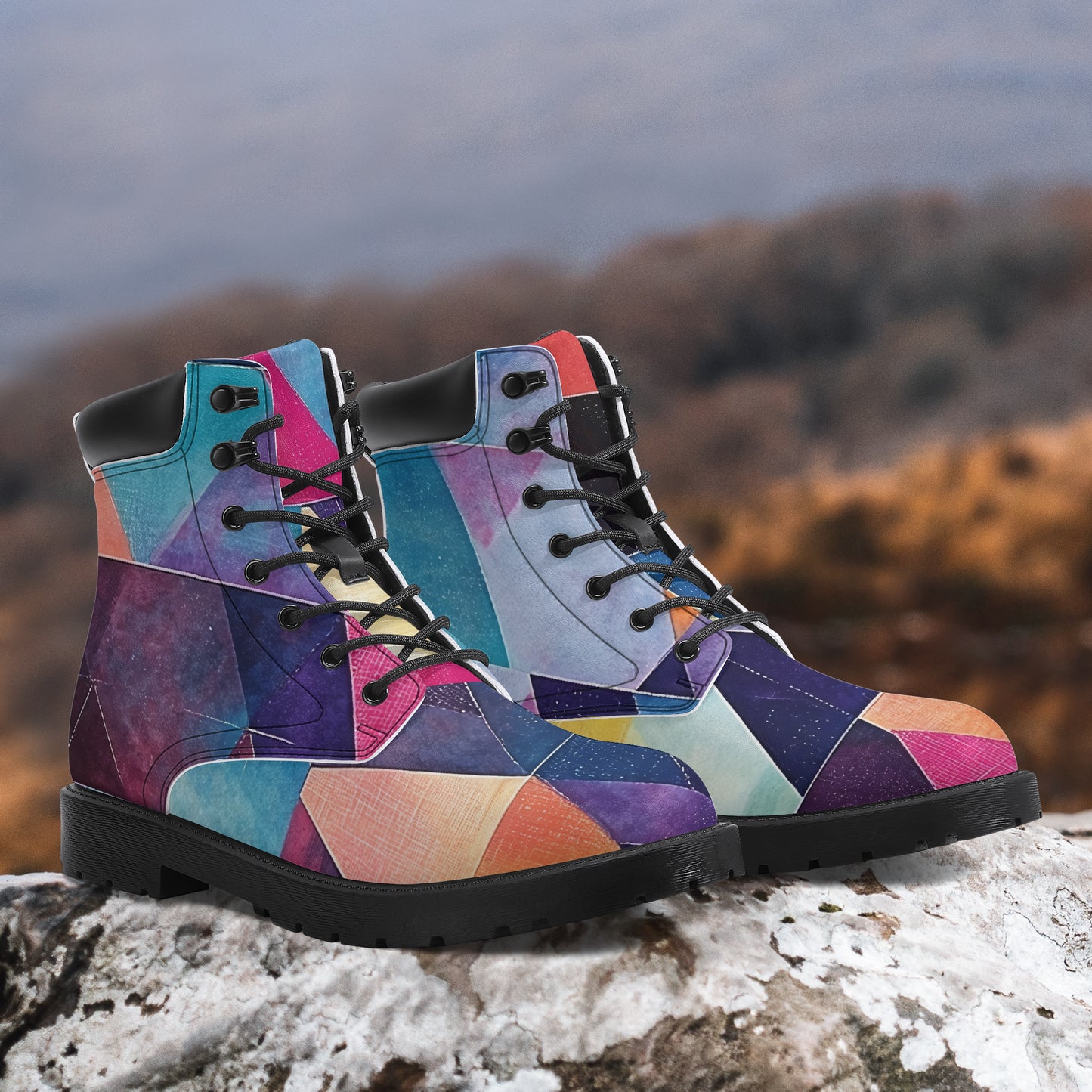 Triangle v1 Leder Boots | Stylische und Warme Winterstiefel Boots JLR Design
