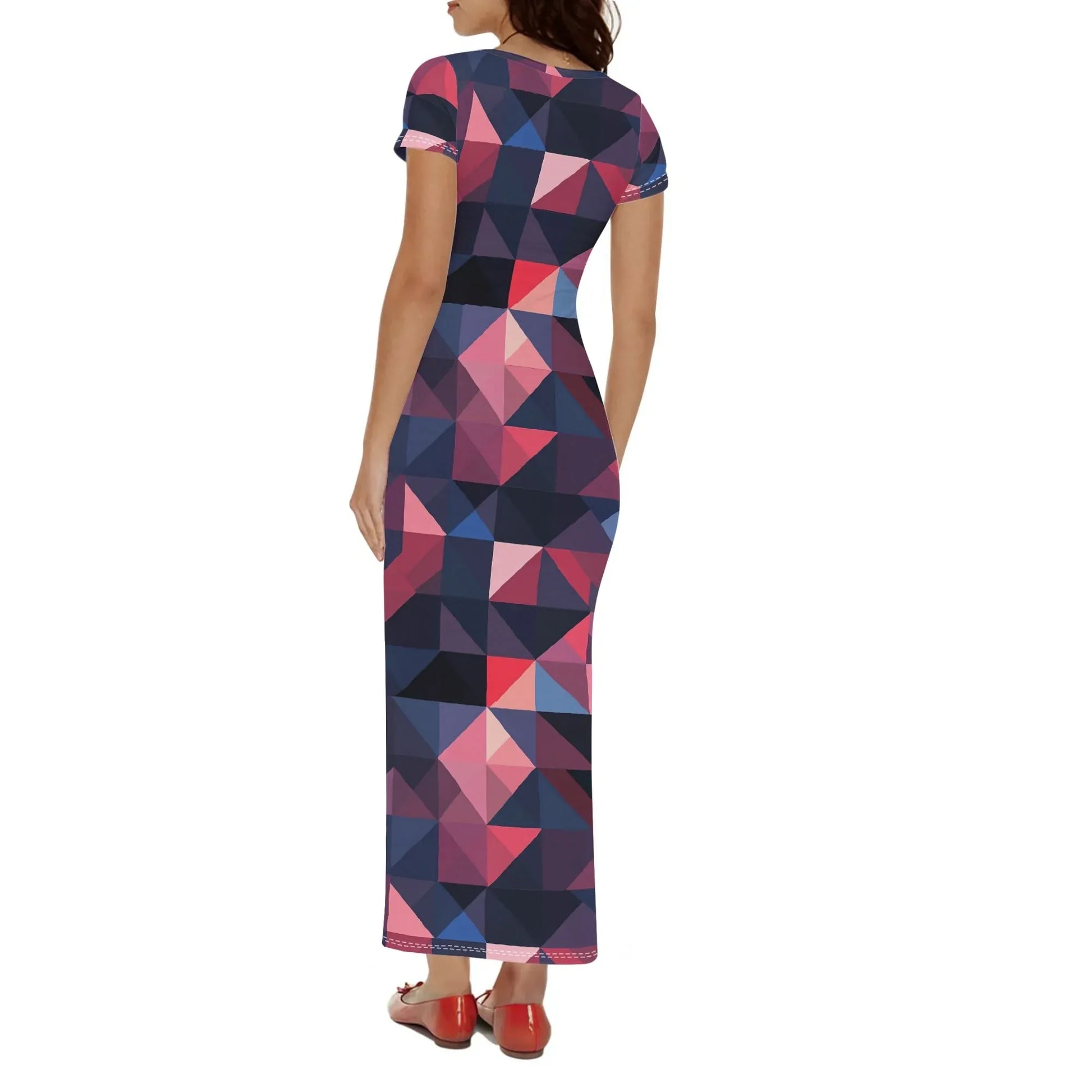 triangle-v1-short-sleeve-long-dress-long-dress-jlr-design-76218 - JLR Design