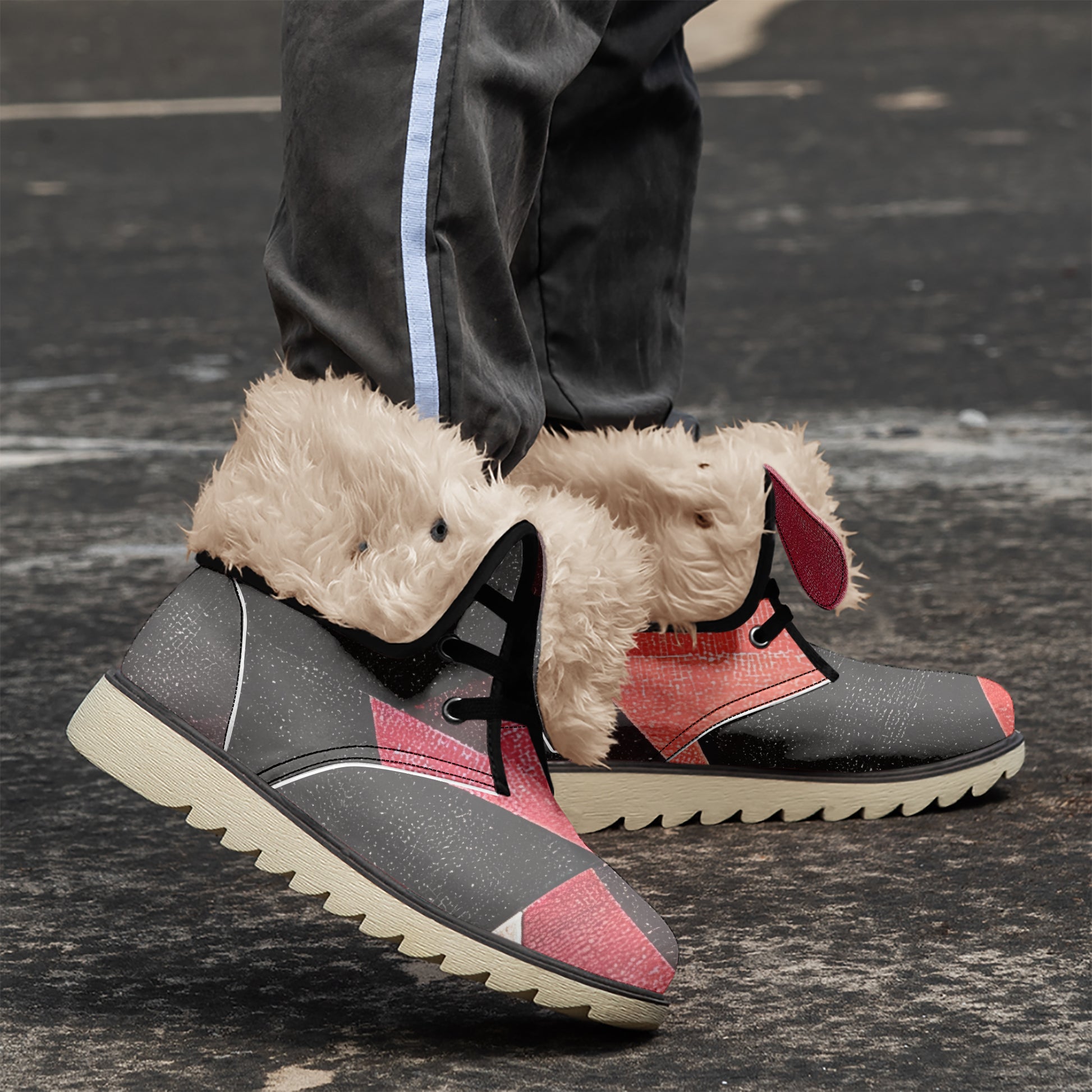 Triangle v2 Chic Boots mit Plüschfutter Stiefel JLR Design