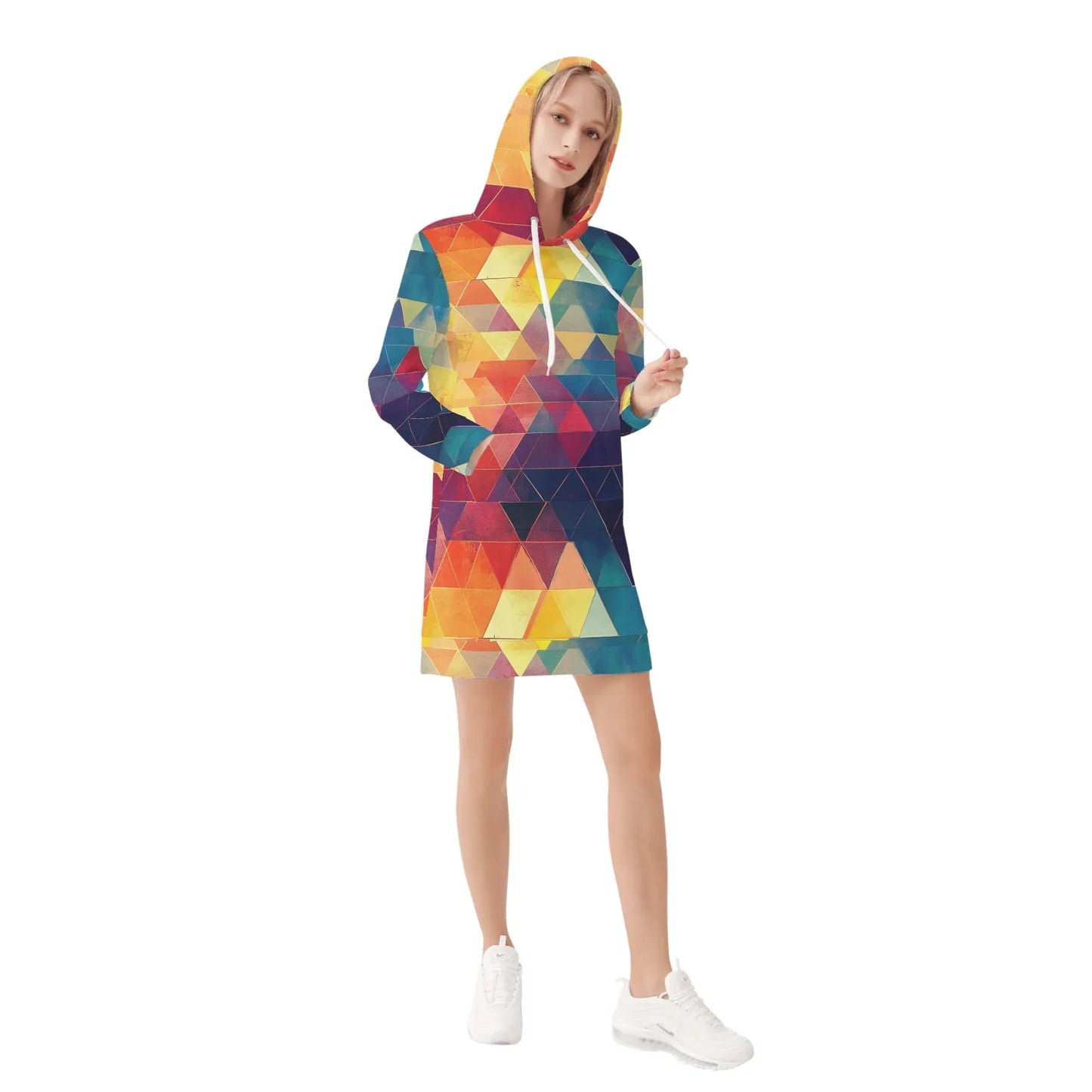 triangle-v2-velvet-hoodie-dress-hoodiekleid-jlr-design-84649 - JLR Design