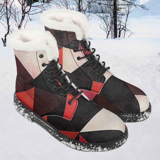 Triangle v2 Faux Fur Leder Boots Boots JLR Design