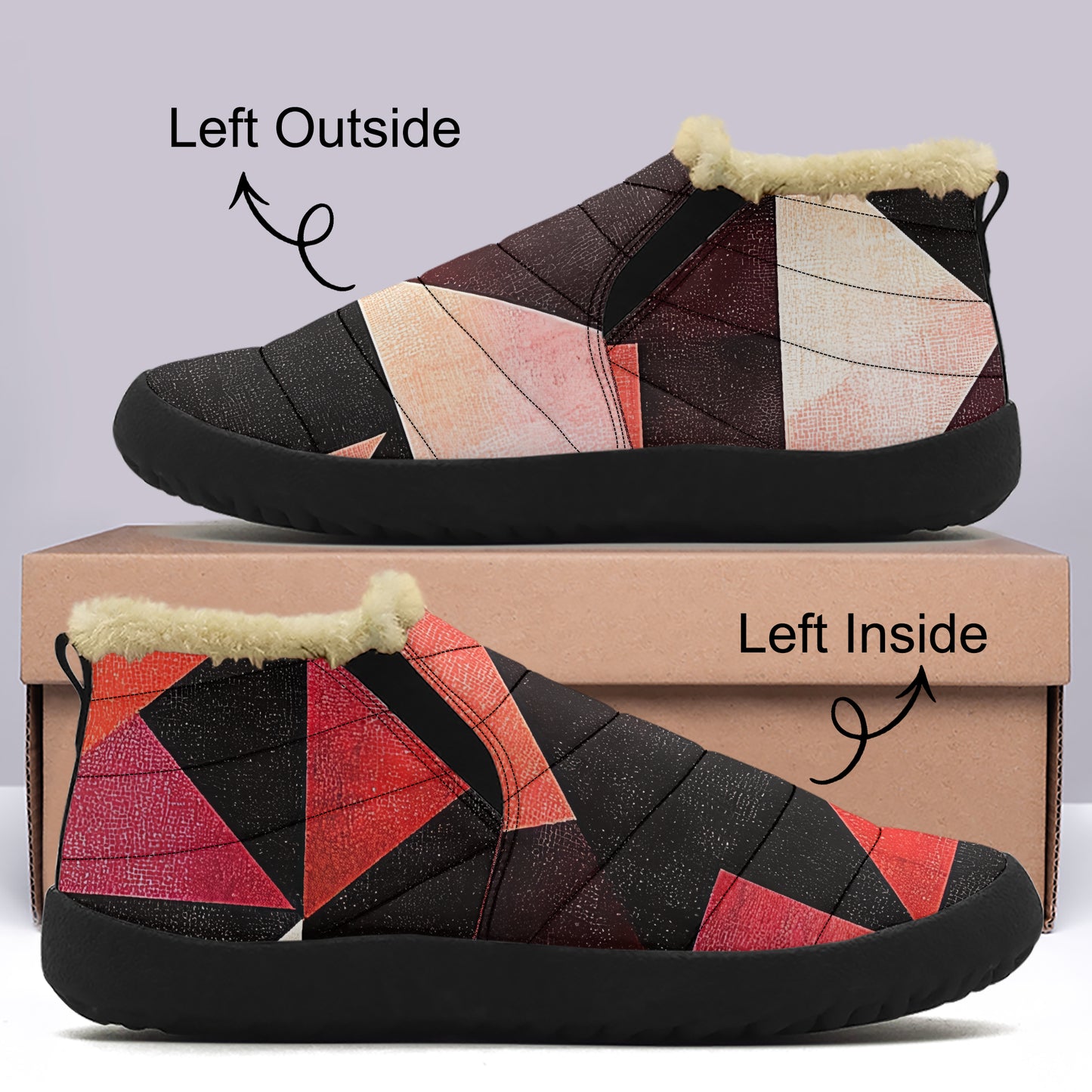 Triangle v2 Faux Fur Slipper Slipper JLR Design