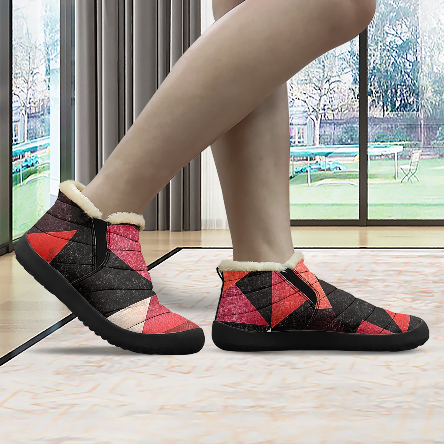 Triangle v2 Faux Fur Slipper Slipper JLR Design