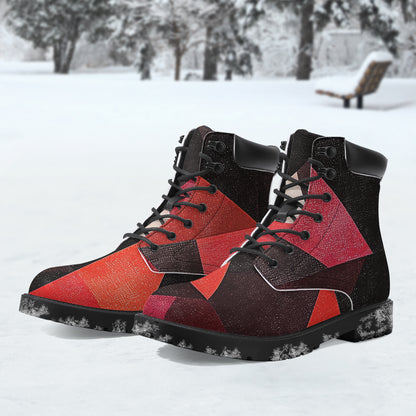 Triangle v2 Leder Boots | Stylische und Warme Winterstiefel Boots JLR Design