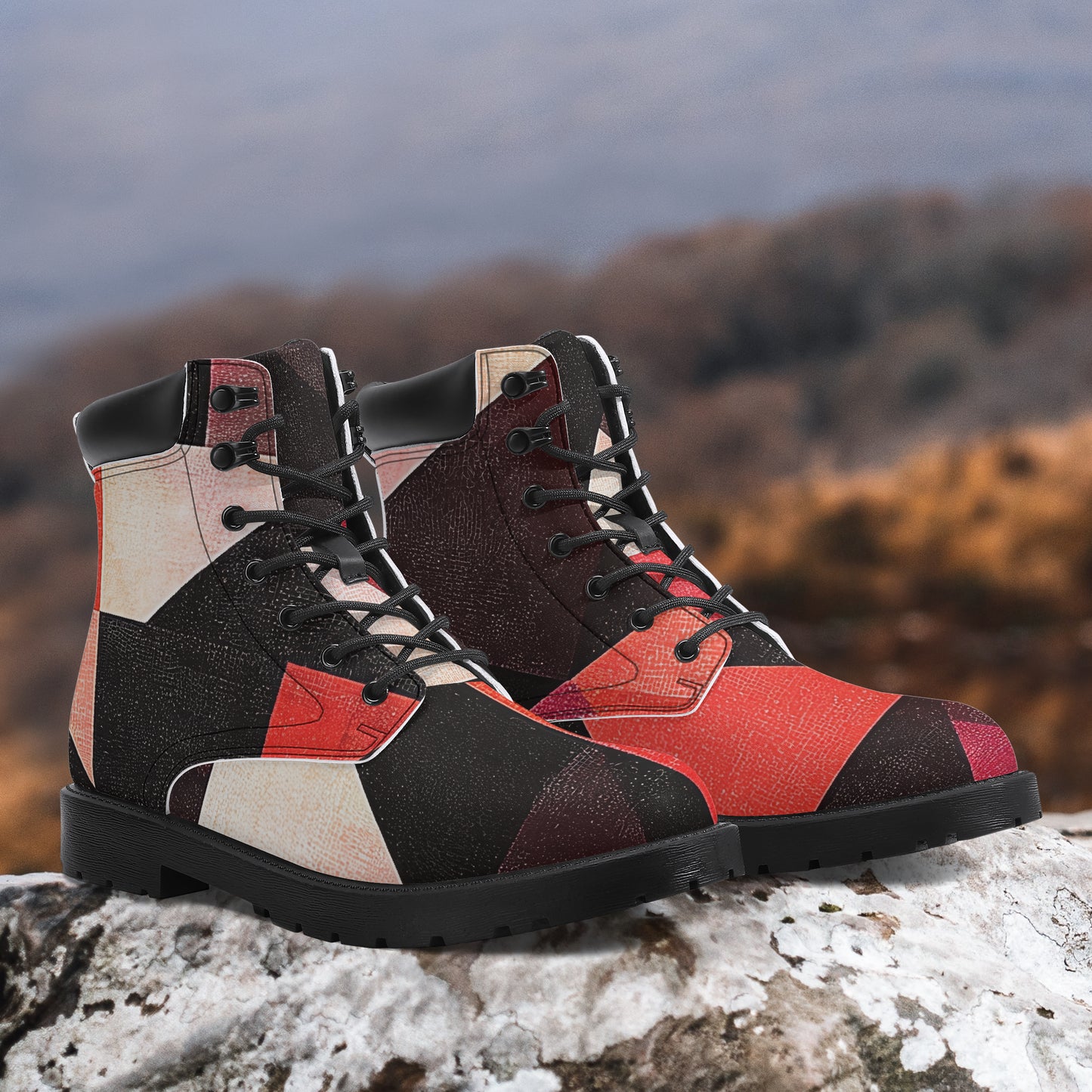 Triangle v2 Leder Boots | Stylische und Warme Winterstiefel Boots JLR Design