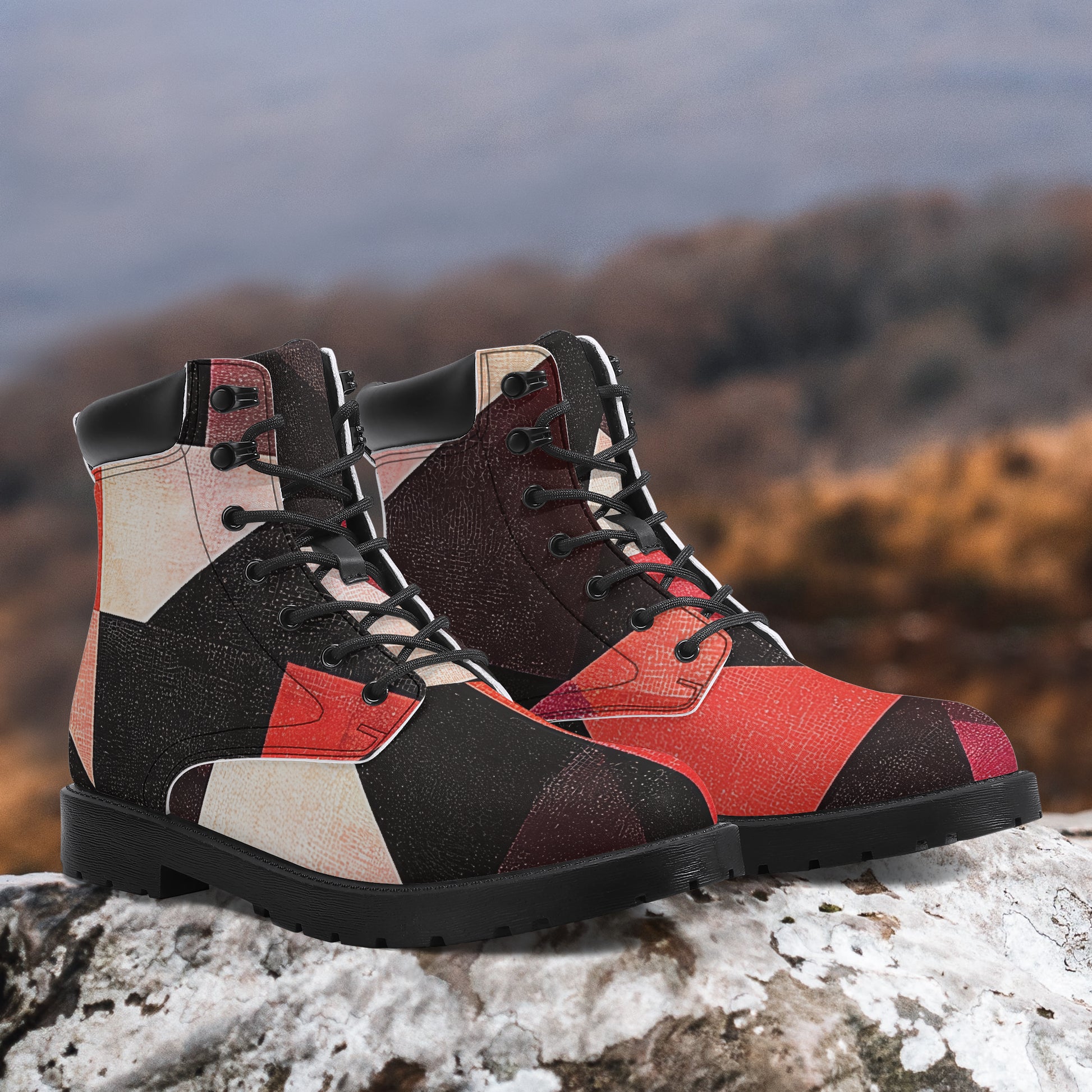 Triangle v2 Leder Boots | Stylische und Warme Winterstiefel Boots JLR Design