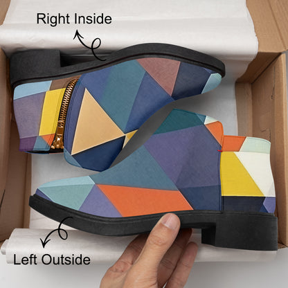 Triangle v3 elegante Reißverschluss-Stiefeletten Stiefeletten JLR Design