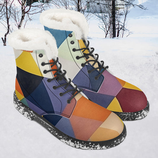 Triangle v3 Faux Fur Leder Boots Boots JLR Design