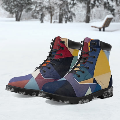 Triangle v3 Leder Boots | Stylische und Warme Winterstiefel Boots JLR Design