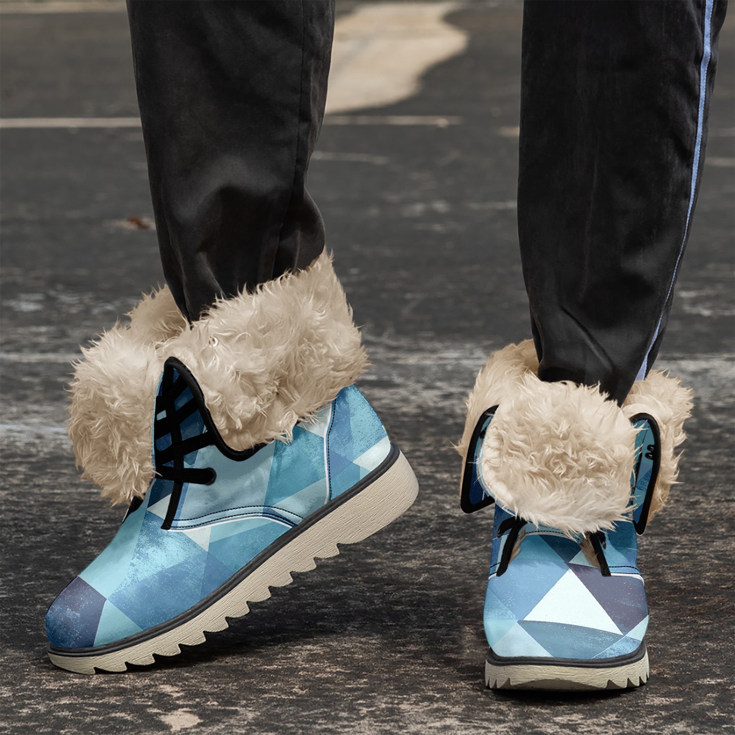 Triangle v4 Chic Boots mit Plüschfutter Stiefel JLR Design