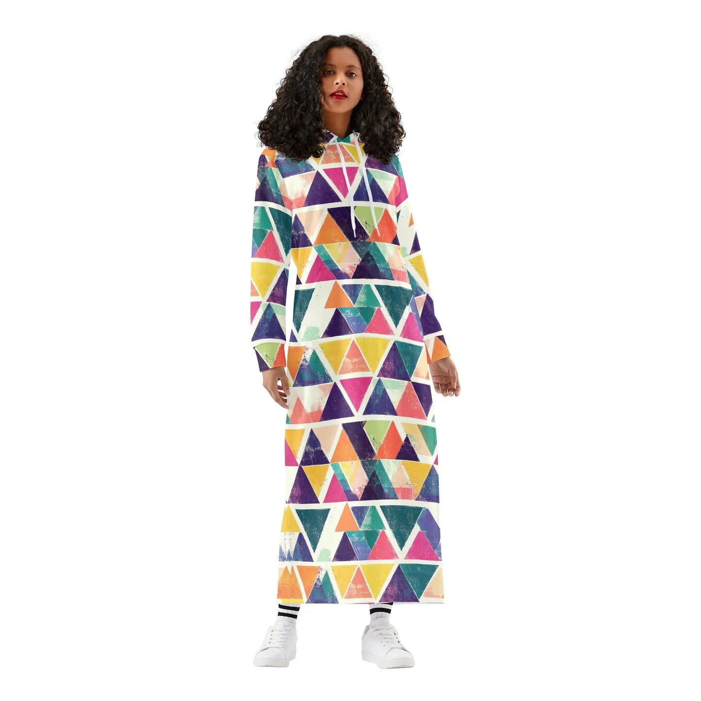 bequemes-leichtes-hoodie-kleid-triangle-v4-hoodiekleid-jlr-design-52873 - JLR Design