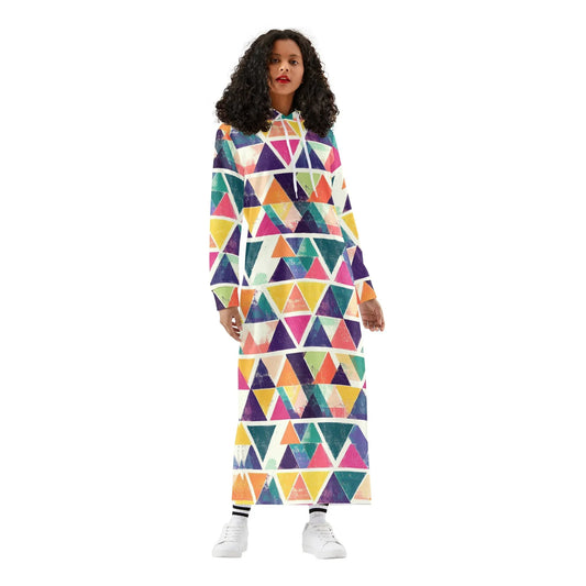 bequemes-leichtes-hoodie-kleid-triangle-v4-hoodiekleid-jlr-design-52873 - JLR Design