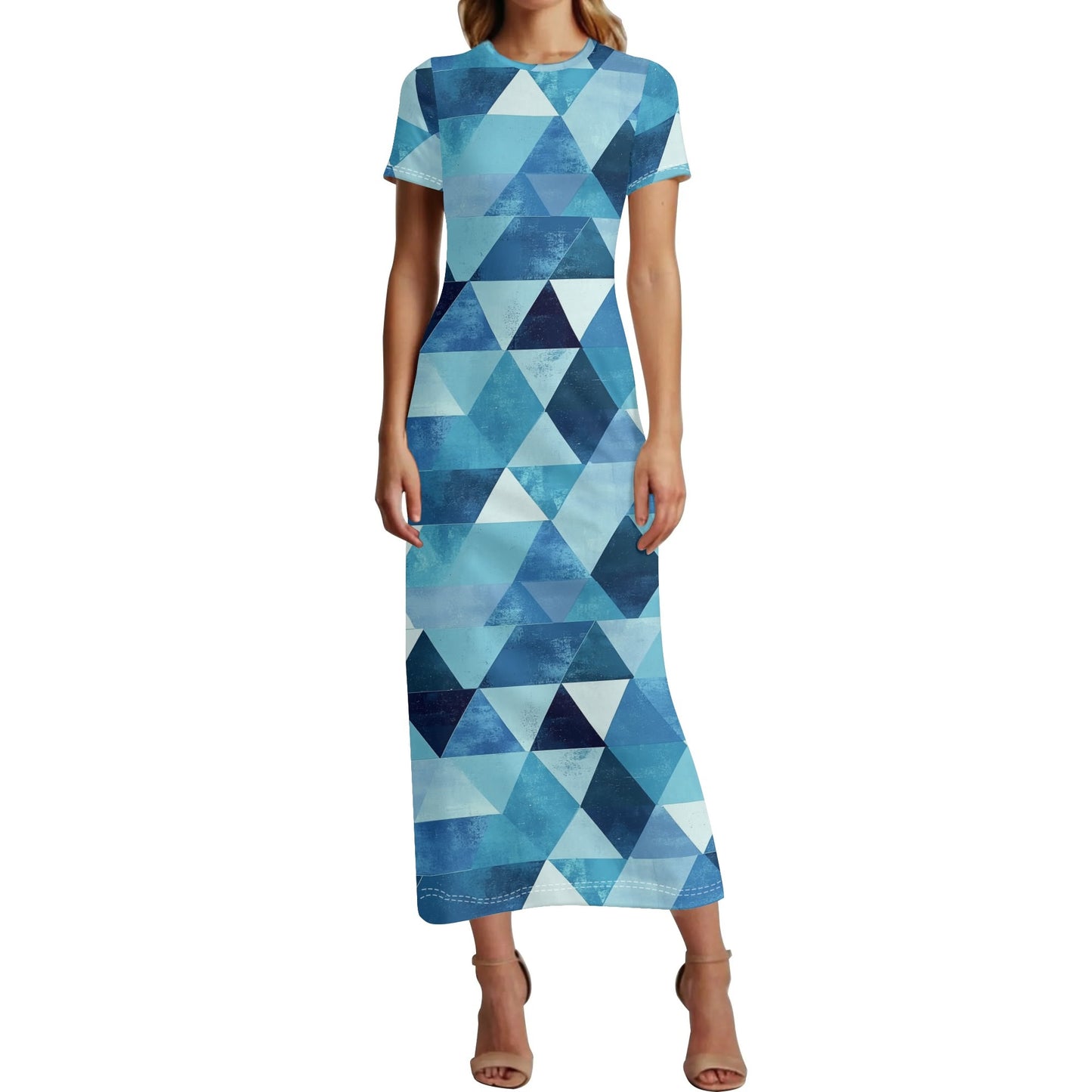 Triangle v4 Short Sleeve Long Dress Long Dress JLR Design