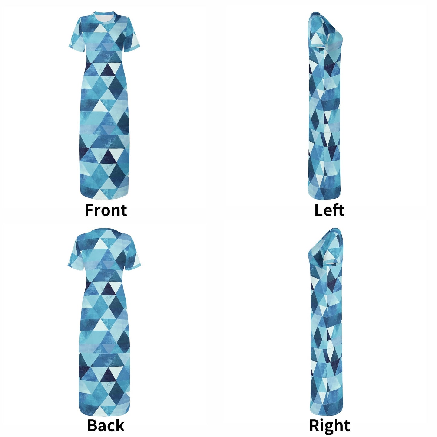 Triangle v4 Short Sleeve Long Dress Long Dress JLR Design