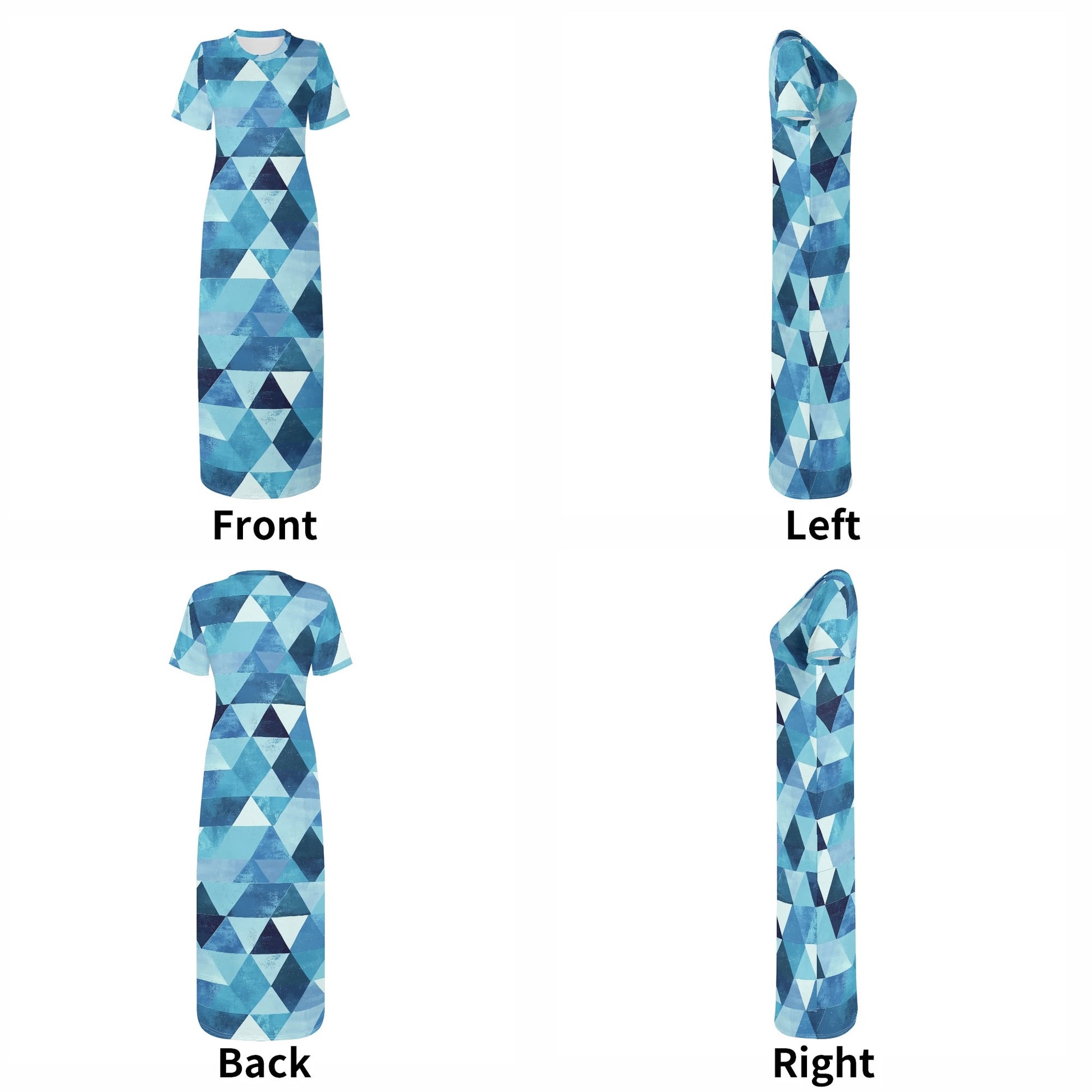 Triangle v4 Short Sleeve Long Dress Long Dress JLR Design