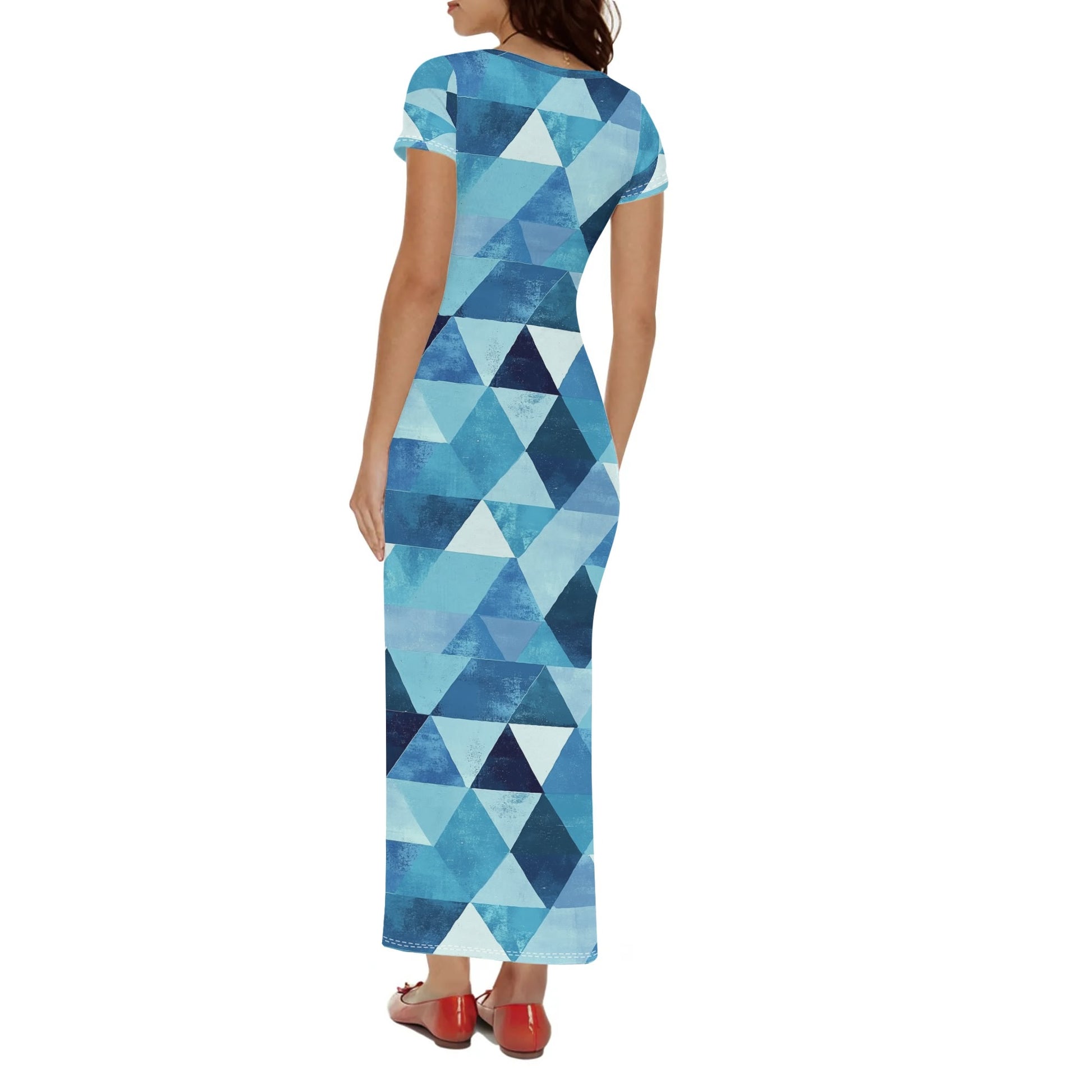Triangle v4 Short Sleeve Long Dress Long Dress JLR Design