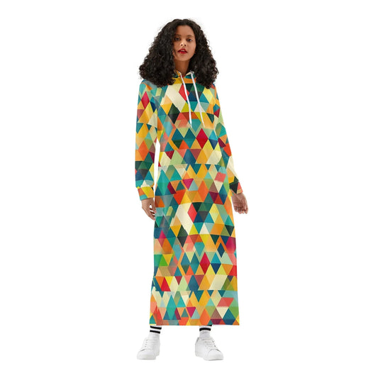 bequemes-leichtes-hoodie-kleid-triangle-v5-hoodiekleid-jlr-design-40461 - JLR Design