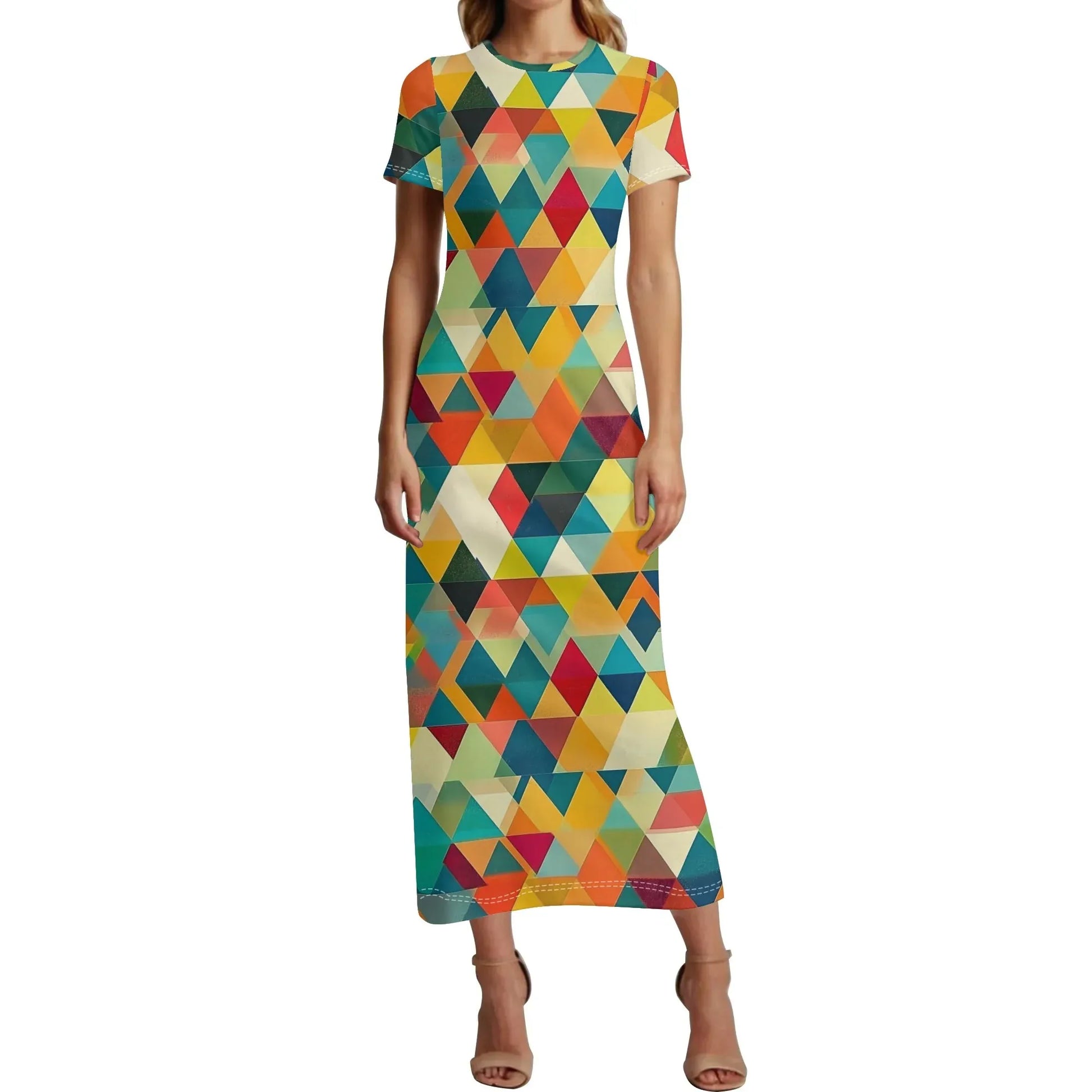 triangle-v5-short-sleeve-long-dress-long-dress-jlr-design-86577 - JLR Design