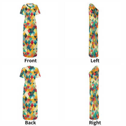 triangle-v5-short-sleeve-long-dress-long-dress-jlr-design-70466 - JLR Design
