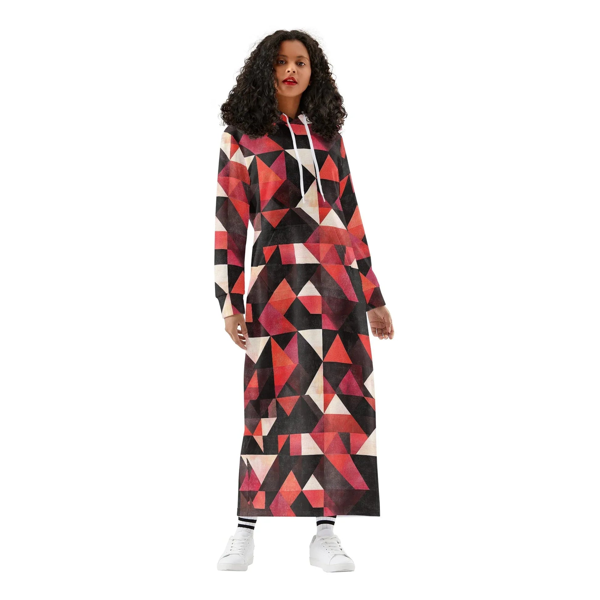 bequemes-leichtes-hoodie-kleid-triangle-v6-hoodiekleid-jlr-design-40093 - JLR Design