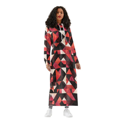 bequemes-leichtes-hoodie-kleid-triangle-v6-hoodiekleid-jlr-design-40093 - JLR Design