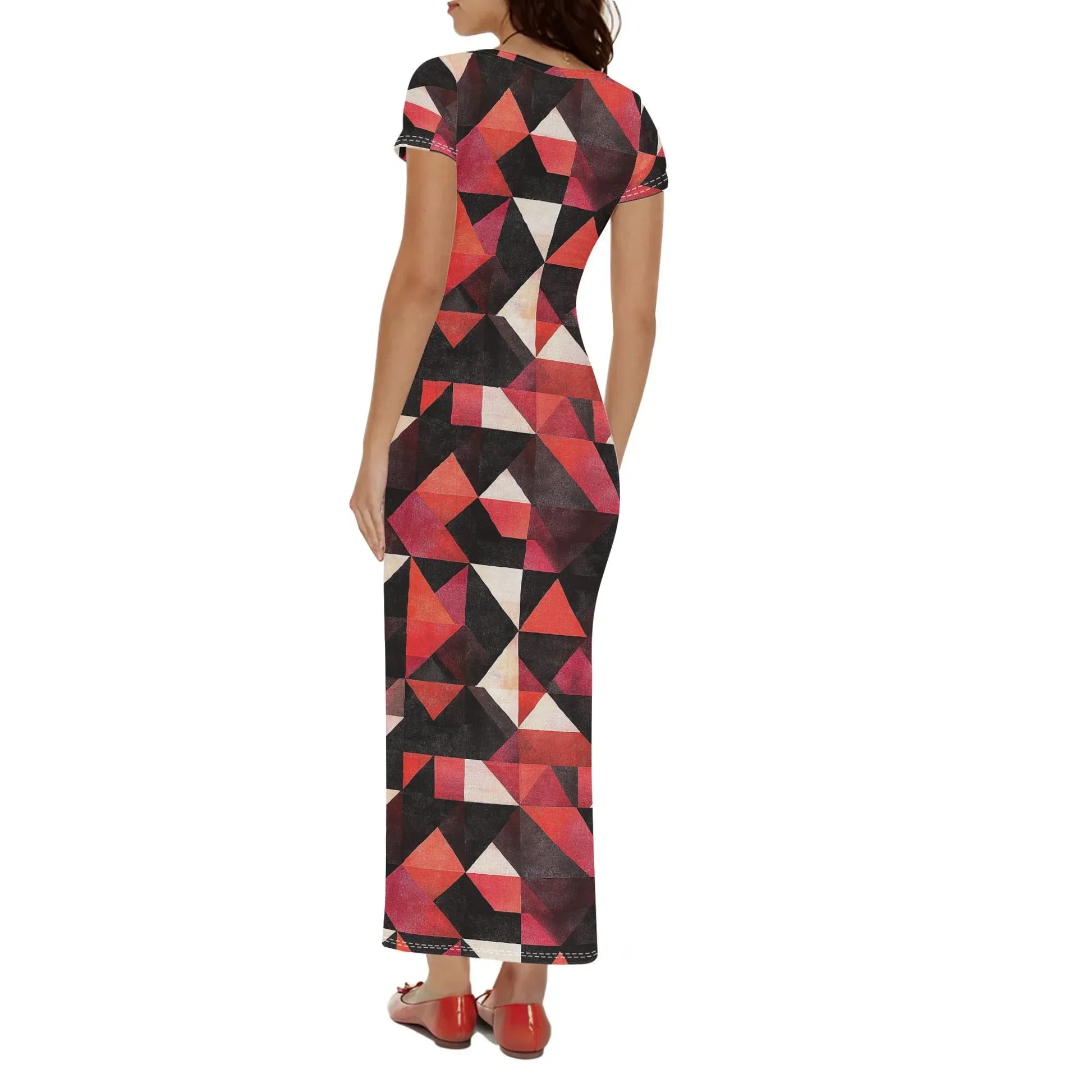 triangle-v6-short-sleeve-long-dress-long-dress-jlr-design-11722 - JLR Design
