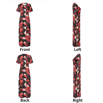 triangle-v6-short-sleeve-long-dress-long-dress-jlr-design-82030 - JLR Design