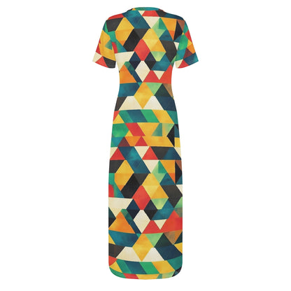Triangle v7 Short Sleeve Long Dress Long Dress JLR Design