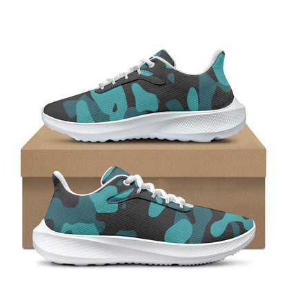Türkis Camouflage AeroWave Performance Laufschuhe Sneakers JLR Design