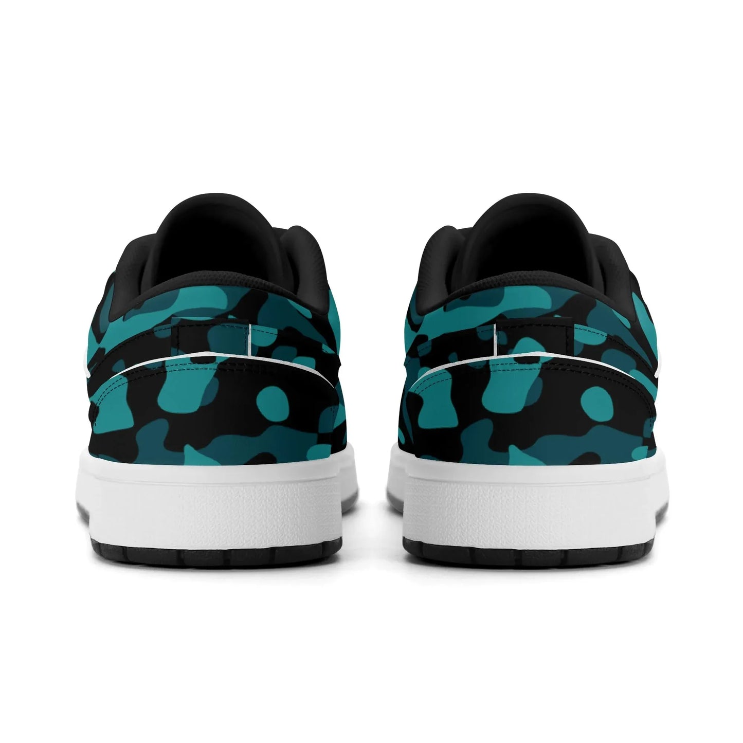 turkis-camouflage-low-top-leder-sneaker-fur-herren-sneaker-jlr-design-58635 - JLR Design