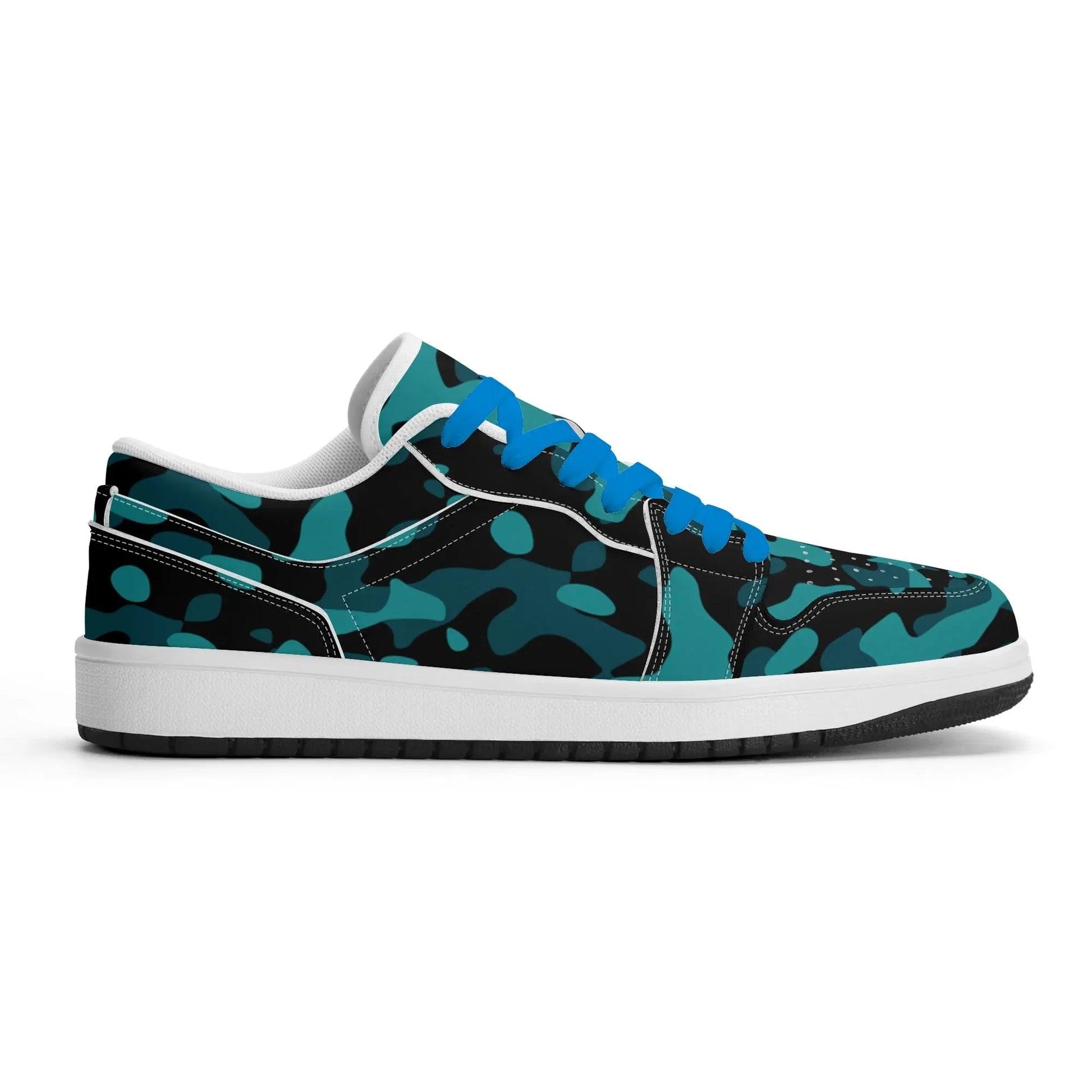turkis-camouflage-low-top-leder-sneaker-fur-herren-sneaker-jlr-design-21000 - JLR Design