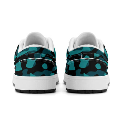 turkis-camouflage-low-top-leder-sneaker-fur-herren-sneaker-jlr-design-49909 - JLR Design