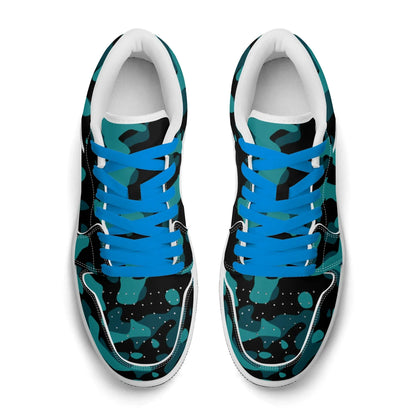 turkis-camouflage-low-top-leder-sneaker-fur-herren-sneaker-jlr-design-49934 - JLR Design