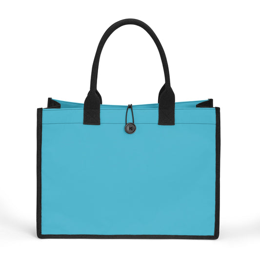 Türkise Canvas Shopper Tasche Einkaufstasche JLR Design